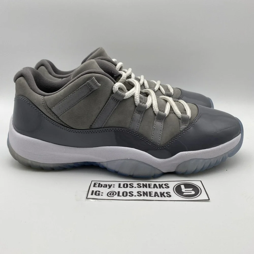 Size 11.5 - Jordan 11 Retro Low Cool Grey‎ 2018 (528895-003)